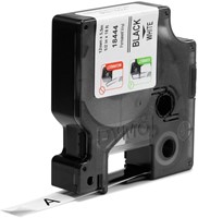 Labeltape Dymo Rhino industrieel vinyl 12mm zwart op wit-2
