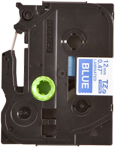 Labeltape Brother P-touch TZe-535 standaard 12mm wit op blauw-2