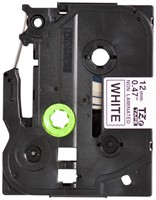 Labeltape Brother P-touch TZe-N231 ongelamineerd 12mm zwart op wit-2