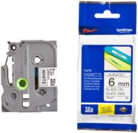 Labeltape Brother P-touch TZe-211 standaard 6mm zwart op wit-3