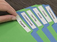 Labeltape Dymo LabelManager D1 polyester 12mmx5.5m zwart op wit-3