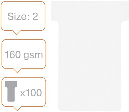 T-kaart Nobo nr.2 48mm wit 100 stuks-4