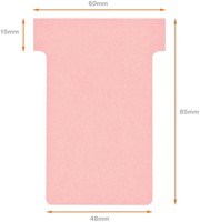 T-kaart Nobo nr.2 48mm roze 100 stuks-6