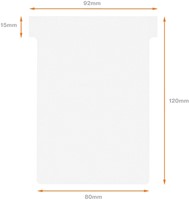 T-kaart Nobo nr.3 80mm wit 100 stuks-6