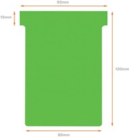 T-kaart Nobo nr.3 80mm groen 100 stuks-3