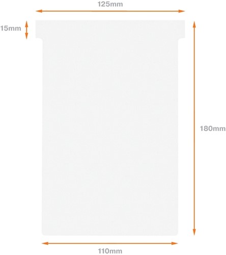 T-kaart Nobo nr.4 112mm wit 100 stuks-3