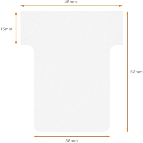 T-kaart Nobo nr 1.5 36mm wit 100 stuks-6