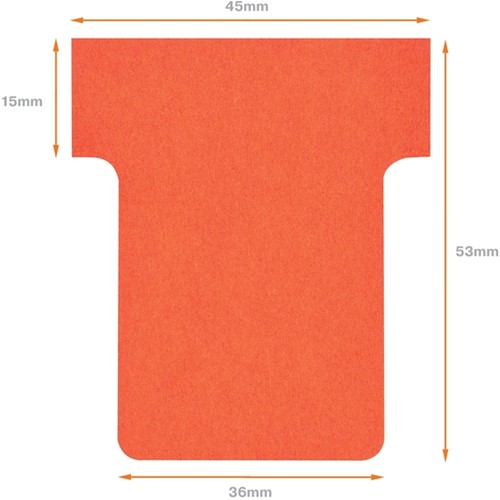 T-kaart  Nobo nr 1.5 36mm rood 100 stuks-3