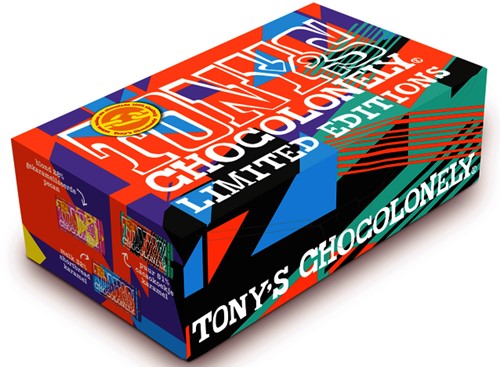 Chocoladeletter Tony's Chocolonely wit S 180gr-2
