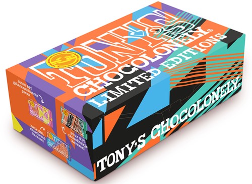 Chocoladeletter Tony's Chocolonely wit S 180gr-1