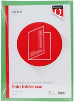 Vouwmap Quantore A4 ongelijke zijde 250gr groen-3