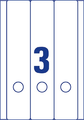 Rugetiket Avery Zweckform breed/lang 59x297mm zelfklevend wit-2