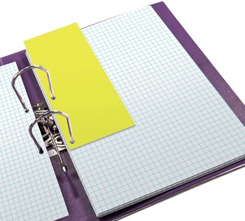 Scheidingsstrook Oxford Duo 240x105mm geel 60 stuks-3