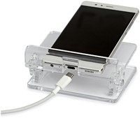Telefoonstandaard MAUL 97x105x76mm standhoek instelbaar acryl-1