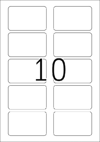 Naambadge etiket HERMA 4514 80x50mm wit-3