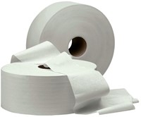 Toiletpapier Cleaninq jumbo groot 2-laags 380m wit-3