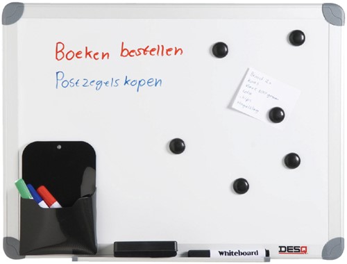 Whiteboard Desq 450x600mm in kunststof draagtas