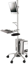 Werkstation Newstar M1800 verrijdbaar zilver