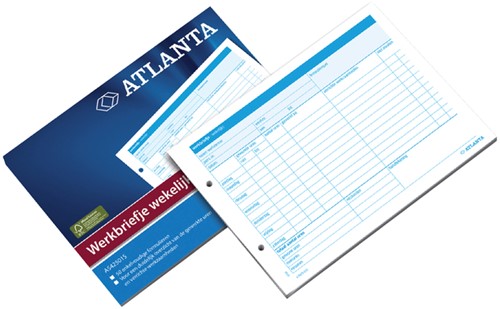 Werkbrief Djois Atlanta A5 wekelijks 50vel