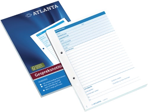 Gespreksnotitieblok Djois Atlanta A5 100 vel wit