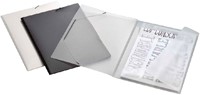 Elastomap Djois college file A4 3 klepppen PP zwart-2