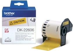 Etiket Brother DK-22606 doorlopend 62mm 1 rol á 15m geel