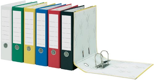 Ordner Qbasic A4 80mm karton geel-2