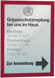 Duraframe Durable 487203 A4 rood 2 stuks