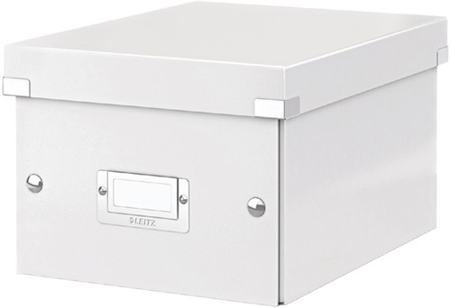 Opbergdoos Leitz Click & Store WOW klein gerecycled karton 220x160x282mm wit