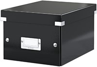 Opbergdoos Leitz Click & Store WOW klein gerecycled karton 200x148x250mm zwart