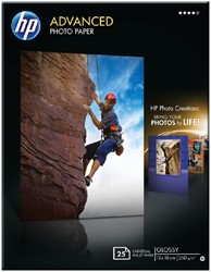 Inkjetpapier HP Q8696A 13x18cm photo glossy 250gr 25 vel