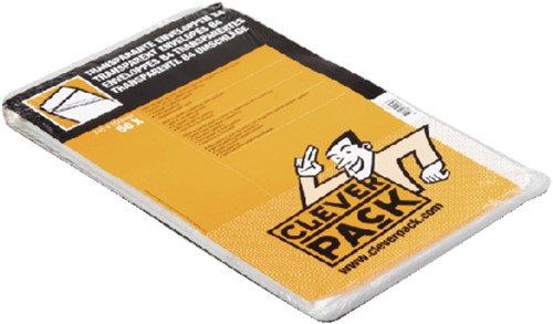 Envelop CleverPack akte B4 245x350mm zelfklevend transparant 50 stuks-3