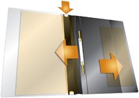 Snelhechtmap Durable Duraplus A4 geel-2