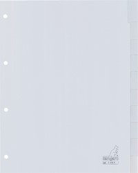 Tabbladen Kangaro 4-gaats G410F 10-delig + venster grijs PP