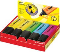 Markeerstift STABILO BOSS Original 70/10 4 kleuren assorti 10 stuks