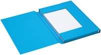 Dossiermap Secolor folio 3 klep 100% gerecycled karton 250 gr blauw