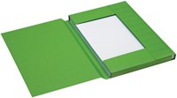 Dossiermap Secolor folio 3 klep 100% gerecycled karton 250 gr groen
