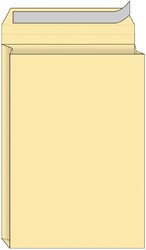 Envelop Quantore monsterzak 262x371x38mm zelfkl. creme 10 stuks