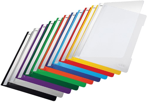 Snelhechter Leitz Standaard A4 gerecycled PP grijs-2