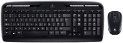 Toetsenbord Logitech MK330 Qwerty + muis zwart