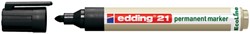 Viltstift edding 21 EcoLine rond zwart 1.5-3mm