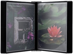 Wandelement Djois Flex-O-Frame premium A4 met 10-tassen zwart