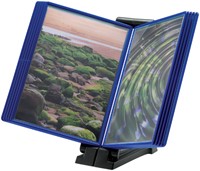 Infomanager Djois Flex-O-Frame basis met 10-tassen antraciet/blauw