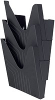 Folderhouder Avery nr144 wand folio hoog 3vaks zwart
