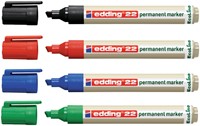Viltstift edding 22 EcoLine schuin zwart 1-5mm-2