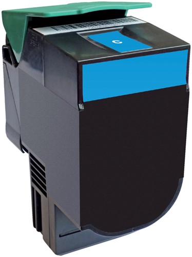 Tonercartridge Quantore alternatief tbv Lexmark C540H1CG blauw-2