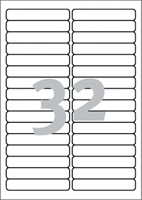 Etiket Avery Zweckform L6031REV-25 96x16.9mm afneembaar wit 800stuks-2