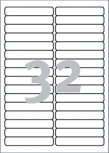 Etiket Avery Zweckform L6031REV-25 96x16.9mm afneembaar wit 800stuks-2