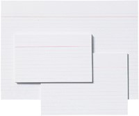 Systeemkaart Aurora 200x125mm lijn met rode koplijn 210gr wit 100 vel-3