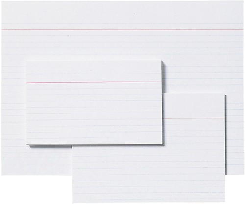 Systeemkaart Aurora 150x100mm lijn met rode koplijn 210gr wit 100 vel-3